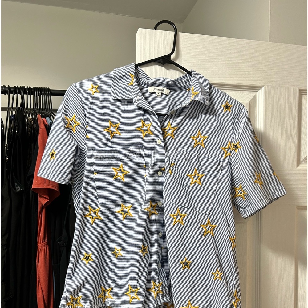 Madewell Star Button-up - Size M